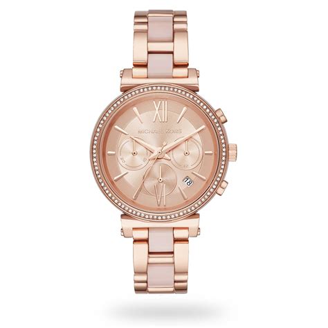 michael kors sophie horloge goud|Sofie Rose Gold.